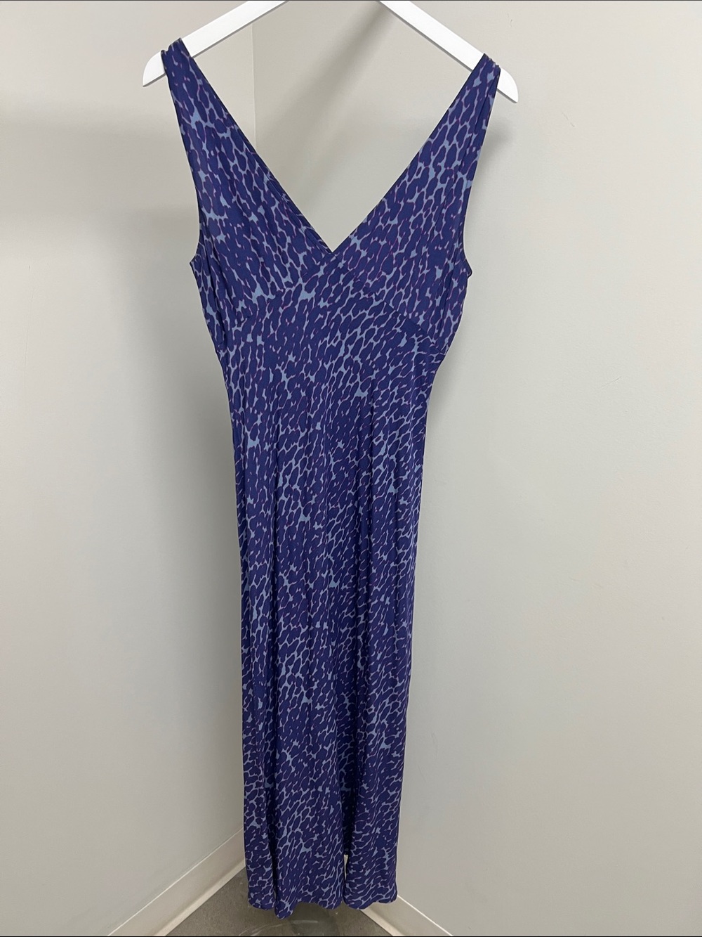 Rails Purple Patterned Midi Dress